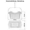 Engelland - 1 x Light Blue Peg Basket with 40