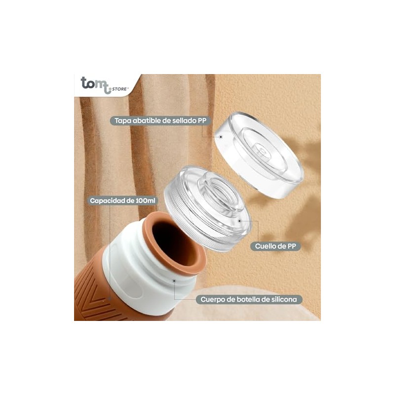 Kit de Viaje Envases Silicona INCLUYE 2 Protectores Para Cepillos
