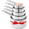 Stainless Steel Measuring Cups, Laxinis world 5 Piece Stackable Measuring