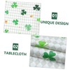 Alipis 2pcs Shamrock Party Tablecloth St. Patrick's Day Party Supplies