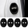 4Pcs Door Latch Lock Cover, Anti-Rust Silicone Car Door Lock