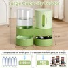 Automatic Cat Feeder Stainless Steel Water Dispenser Gravity Food Feeder