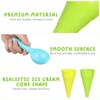 Toyvian Sand Toys Ice Cream Cone, Outdoor Scoop Plastic Ice