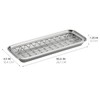 iDesign Gia Polished Stainless Steel 2-Piece Soap and Sponge Tray
