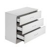 TRRAPLE Wood Simple 3-Drawer Dresser, Modern Chest of Drawers Modern