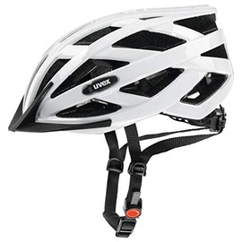 uvex i-vo Lightweight All-Round Helmet for Men and Women - Individual Size Adjustment - Expandable with LED Light - White - 52-57 cm