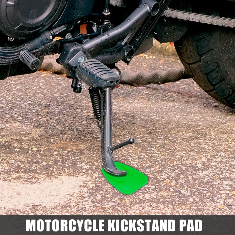 Motoforti Motorcycle Kickstand Pad Support Plate Pad Parking Stand Side