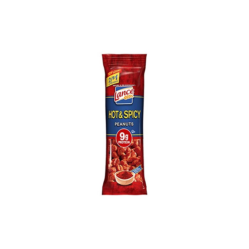 Lance Hot & Spicy Peanuts: 12 - 5 Packs -