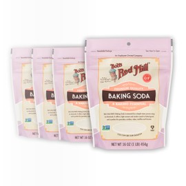 Bob's Red Mill Baking Soda, 16oz (Pack of 4) - Non GMO, Vegan, Paleo Friendly, Kosher