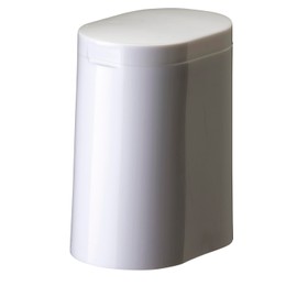 Nihon Clean Tech Ka:z Clean Sanitary Pot, White, Width 3.7 inches (9.5 cm), Total Length 6.7 inches (17 cm), Toilet Pot, Toilet Trash Can Storage