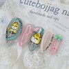 Grumpy cat handmade nail tips - ballerina / 심술냥이 수제네일팁
