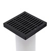 NDS 640 Square Grate with Low-Profile Adapter Fits 3 in.
