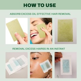 Tiras de cera facial hipoalergénicas para piel sensible | Kit de depilación reutilizable en casa para cejas, labios, piernas y bikini | 16 tiras + 6 t