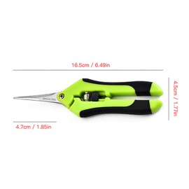 1Pcs Pruning Shears, Trimming Scissors - Straight Tip, Gardening Hand Pruner Pruning Shear, Precision Blades with Spring-Loaded Comfort Grip Handles