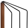 Relaxdays Dish Cloth Holder, 3 Rails, Foldable, Metal & Wood,