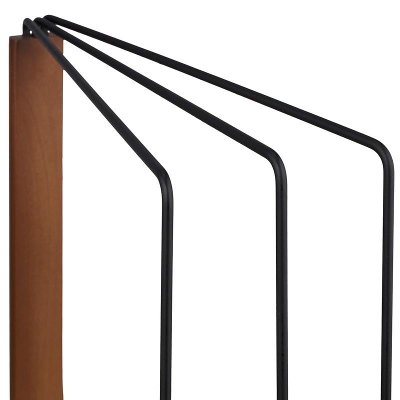 Relaxdays Dish Cloth Holder, 3 Rails, Foldable, Metal & Wood,