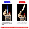 Torch Lighter, Exquisite Relief Dual Flame - Windproof Adjustable Jet