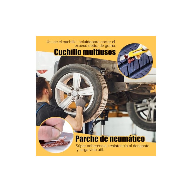 Kit de Reparación de Emergencia para Llantas de Moto, Kit