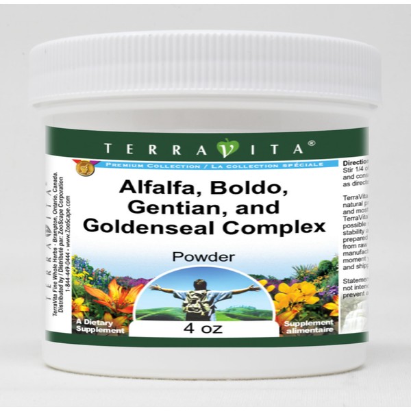 Alfalfa, Boldo, Gentian, and Goldenseal Complex Powder (4 oz, ZIN: