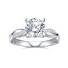 ZHOANLE Moissanite Engagement Rings for Women 2CT 925 Sterling Silver
