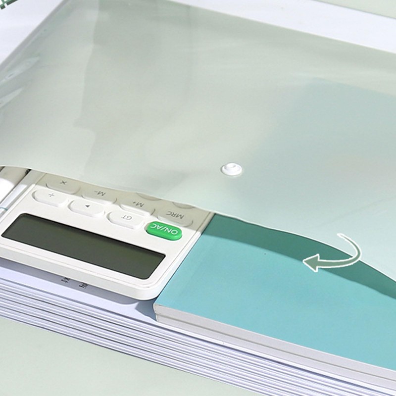 Large Capacity File Folder Button Closure Water Document Pouches Letter