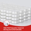 RICHWORD 144pcs 75D/2 (60WT) Size A Prewound Bobbins, White Plastic