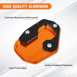 CHIFUN Kickstand Enlarger Pad Side Stand Extension Plate Compatible with Pan America 1250 1250S RA1250S 2021 2022(Orange)