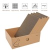 AUSCAT Cat Cardboard Scratcher, 4 PCS Reversible Cat Scratching Boards