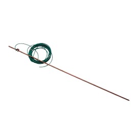 4'Ground Rod-with 15ft 12 AWG Ground Wire Tinned Copper UL Listed- for Electric Fences,Antennas,Satellite Dishes,Instruments,Generator Grounding Earthing