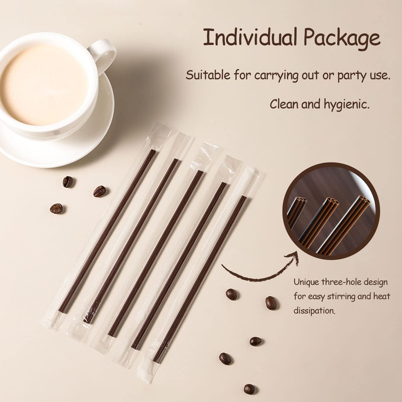 Coffee Stirrers Sticks Individually Wrapped 6.7in / 400pcs, Disposable Coffee