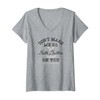 Yellowstone Centered Don't Make Beth Dutton V-Neck T-Shirt, gray