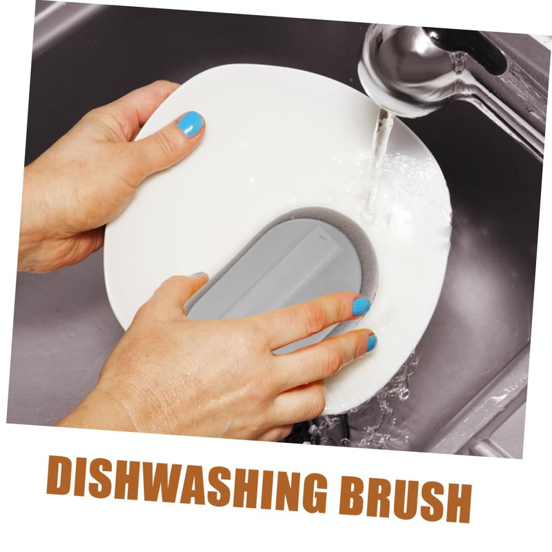 FOMIYES 2-Pack Kitchen Cleaning Brush Dish Scrubber Sponge Multi-use Reusable