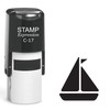 stampexpression - Sailboat Self Inking Rubber Stamp - Black Ink