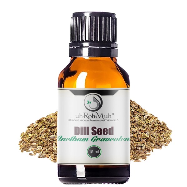uh*Roh*Muh Dill Seed Essential Oil - Food Grade Essential Oil Sourced from Bulgaria | Anethum Graveolens Essential Oil for Diffuser and Aromatherapy, Skincare, Culinary Delights and DIYs (4 oz)