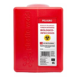 Gh Medical 2 Pack Bote Rpbi Contenedor Recolector  7.5 Lt Punzocortante