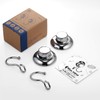 MaxHold No-Drilling/Suction Cup 2 Pack Single Robe Hook - Vaccum