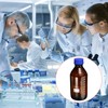 PATIKIL 1000mL Reagent Media Bottle, 2Pcs Round Graduated Glass Storage
