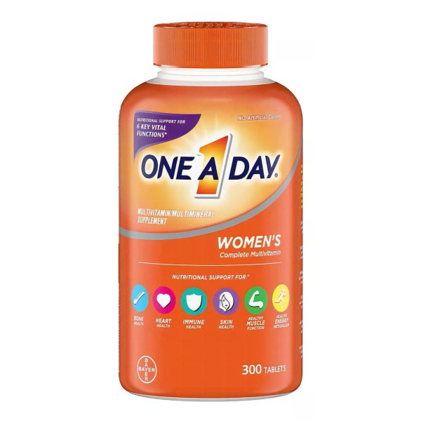 One A Day Women´s 300 Caps. Multivitaminico Mujer Bayer Sabor S/n