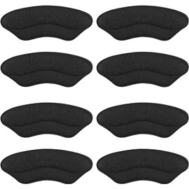 Almohadillas de Talón para Zapatos de Mujer y Hombre,Protectores de Talón Autoadhesivas,Plantillas para Zapatos Tacones Protector,Relleno Zapatos Grandes Cojines de Talón,Antifricción(4 Pares Negro)