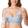 MOMANDA Women's Pumping Bra Hands Free Cute Lace Support Nursing