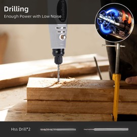 Towallmark Rotary Tool Kit, Cordless Rotary Tool 3.6V with 50 Accessories, USB Rechargeable 3 Speed Adjustable Rotary Tool Multi-Purpose for Sanding, Polishing, Drilling, DIY Small Projects