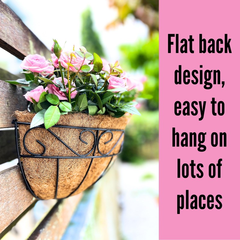 LaLaGreen Large Wall Planter Outdoor - 2 Pack, 14 Inch