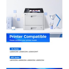 TN431 Toner Cartridge Set 4-Pack Replacement Compatible for Brother TN-431 TN433 TN436 MFC-L8900CDW MFC-L8690CDW HL-L8360CDW HL-L8260CDW MFC-L8610CDW MFC-L8905CDW MFC-L9570CDW HL-L8360CDWT Printer Ink