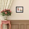 8x10 Picture Frame Black Display 4x6 Double Mat Photos Frame