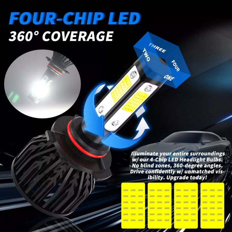 AUIMSOCO LED Headligh H11 Low Beam Bulbs 6500K White Super