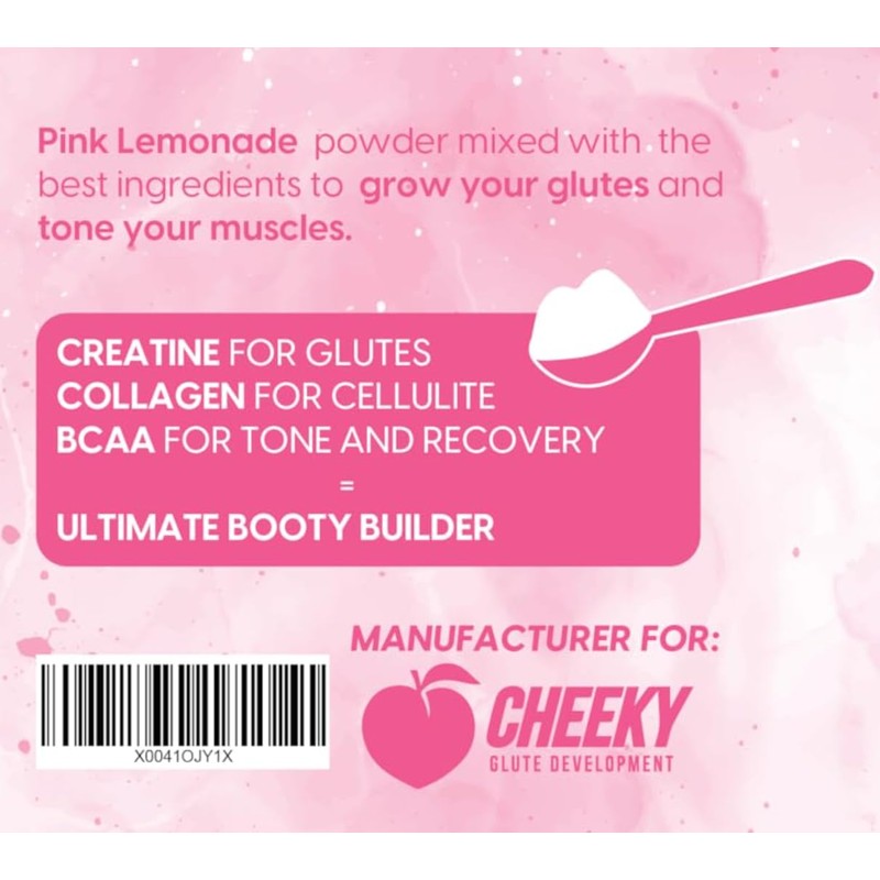 Booty Pump Formula - Pink Lemonade Creatine Blend for Women,