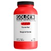 Fluid Acrylics by GOLDEN, Pyrrole Red, 32 fl. oz. Jar,