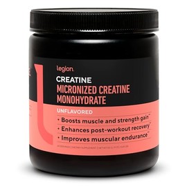 LEGION Suplemento de monohidrato de creatina micronizada, polvo de creatina limpia para ganancia muscular y recuperacin despus del entrenamiento,...  