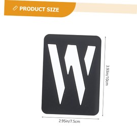 Operitacx Hollow Letter Number Stencils Reusable Graffiti Templates for Door Sign Painting Supplies Alphabet Symbol Painting DIY Crafts and Home Decor