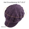 Twist Women Visor Hat Warm Fleece Lined Beret Hats Winter